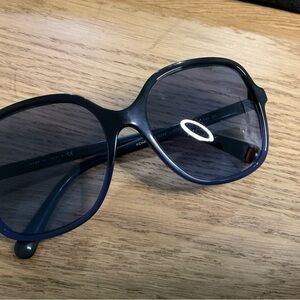 Chanel 5349 Oversized Black Blue Gradient Sunglasses
